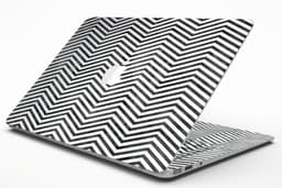 image-Black and Gray Watercolor Chevron - MacBook Air Skin Kit