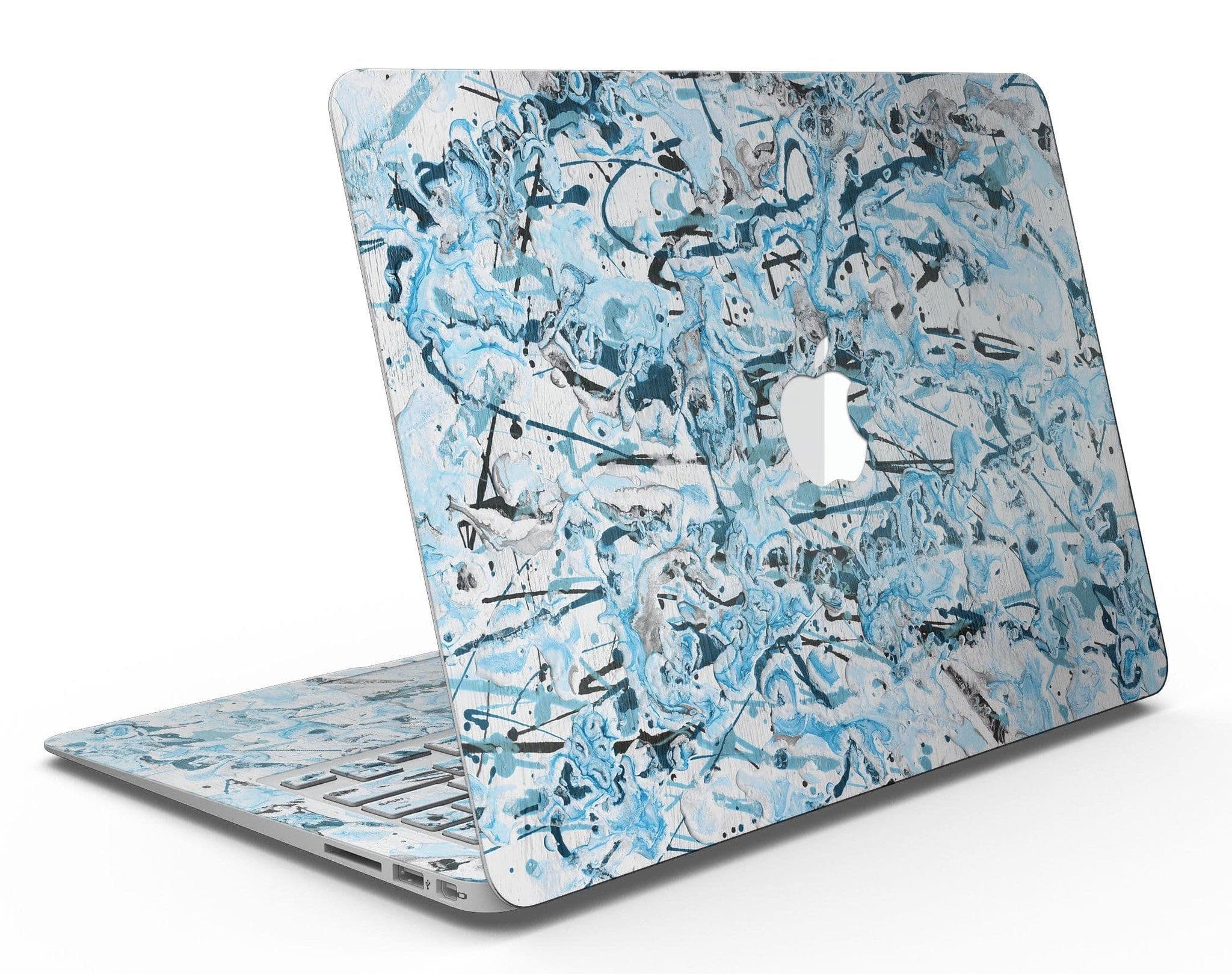 image-Abstract Wet Paint Teal - MacBook Air Skin Kit