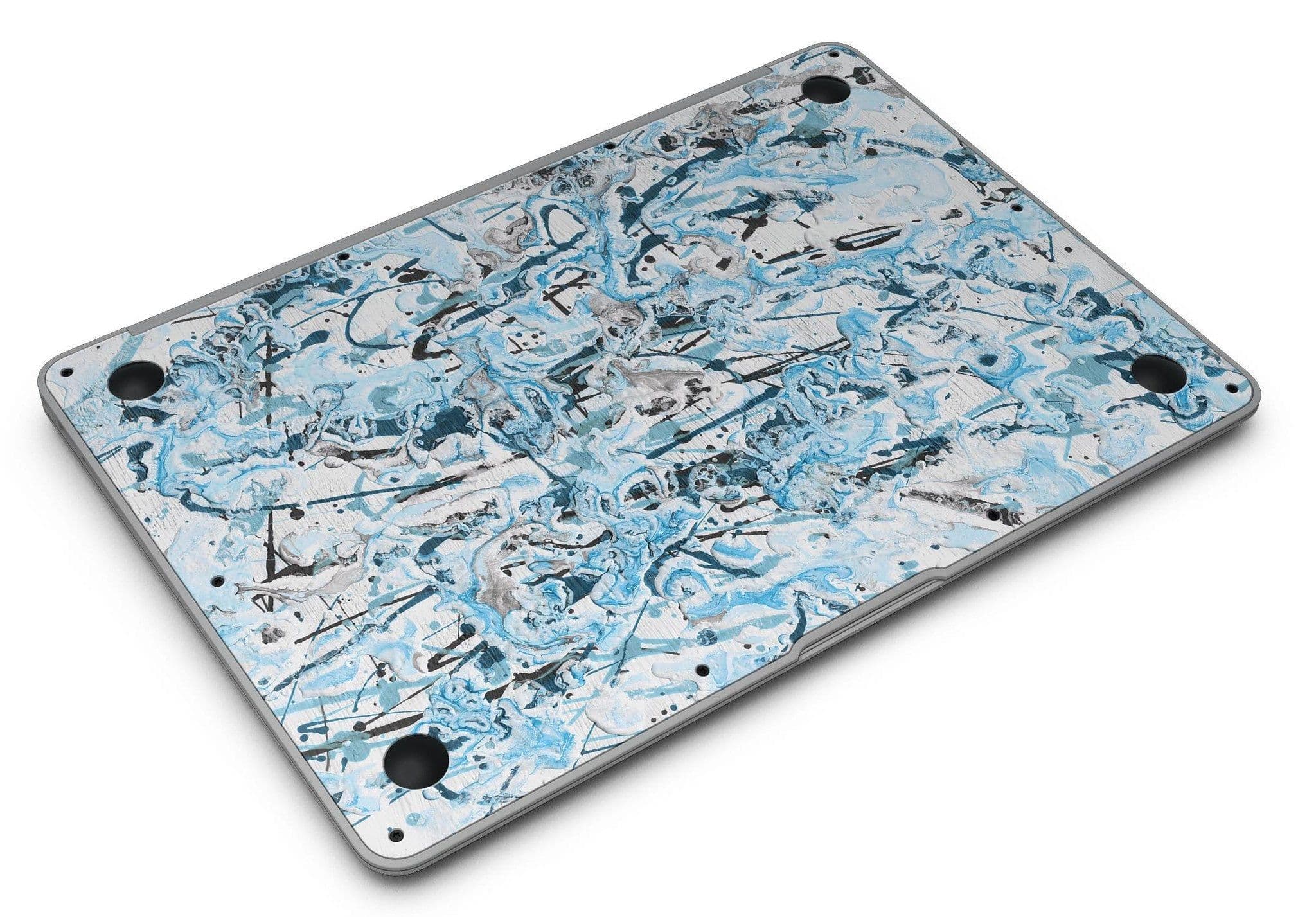 image-Abstract Wet Paint Teal - MacBook Air Skin Kit