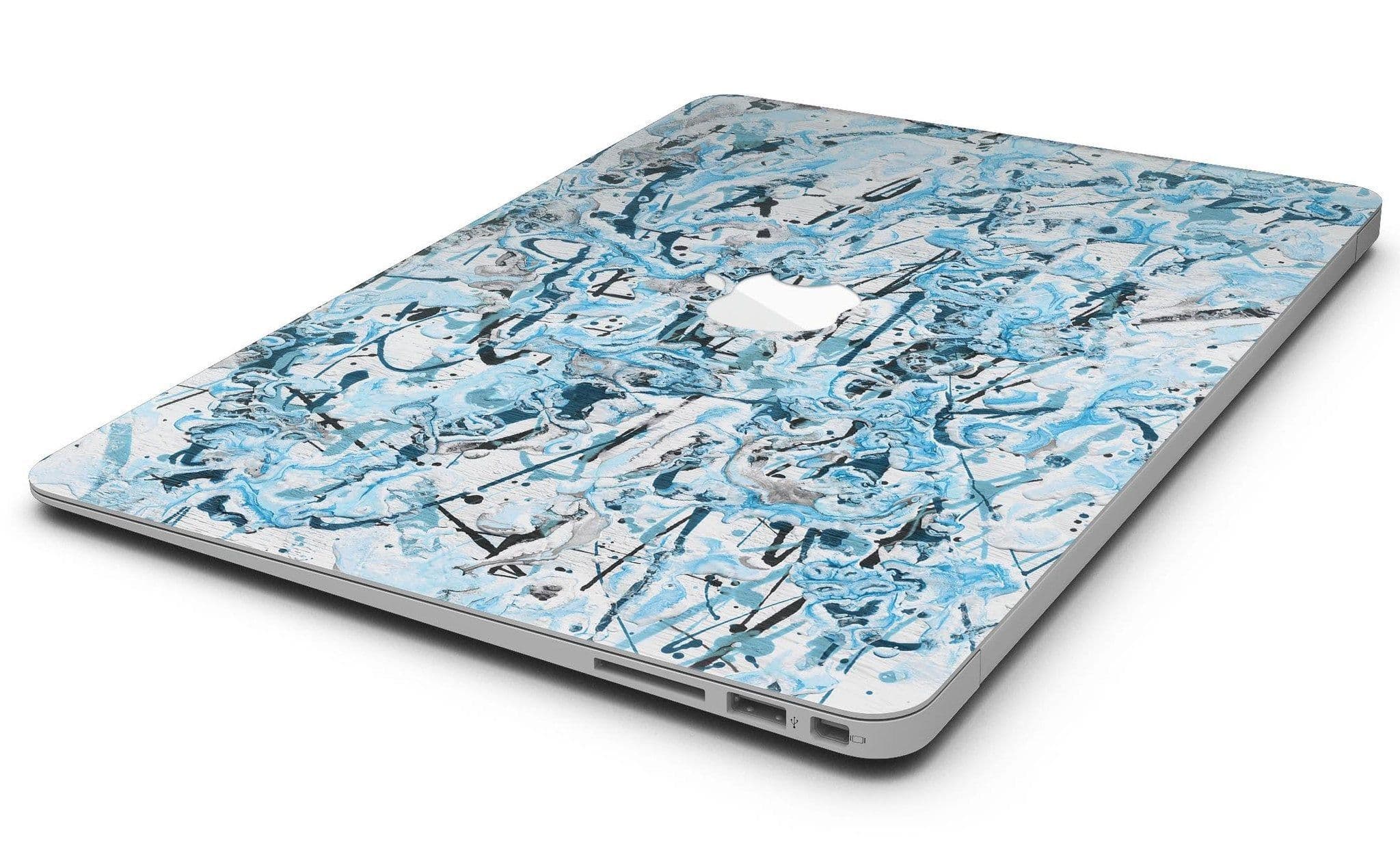 image-Abstract Wet Paint Teal - MacBook Air Skin Kit