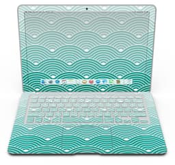 image-Beach Hotel Wallpaper Waves - MacBook Air Skin Kit