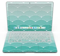 image-Beach Hotel Wallpaper Waves - MacBook Air Skin Kit