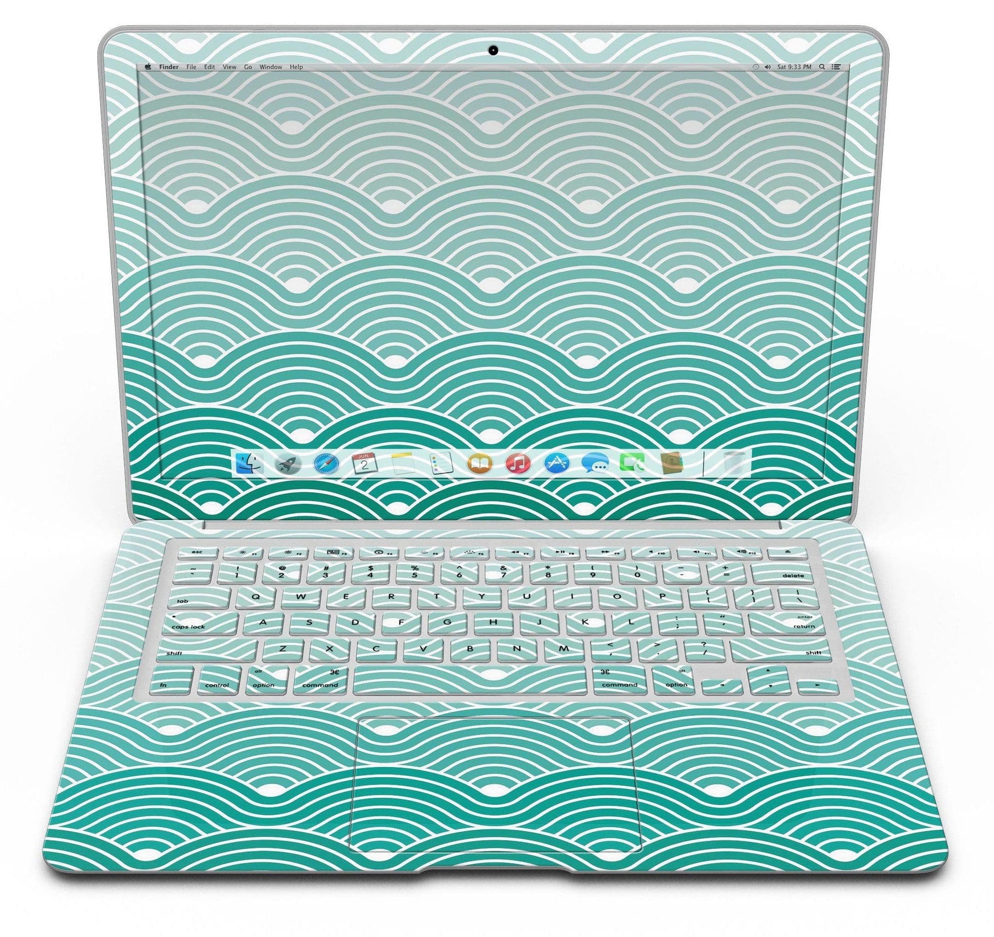 image-Beach Hotel Wallpaper Waves - MacBook Air Skin Kit