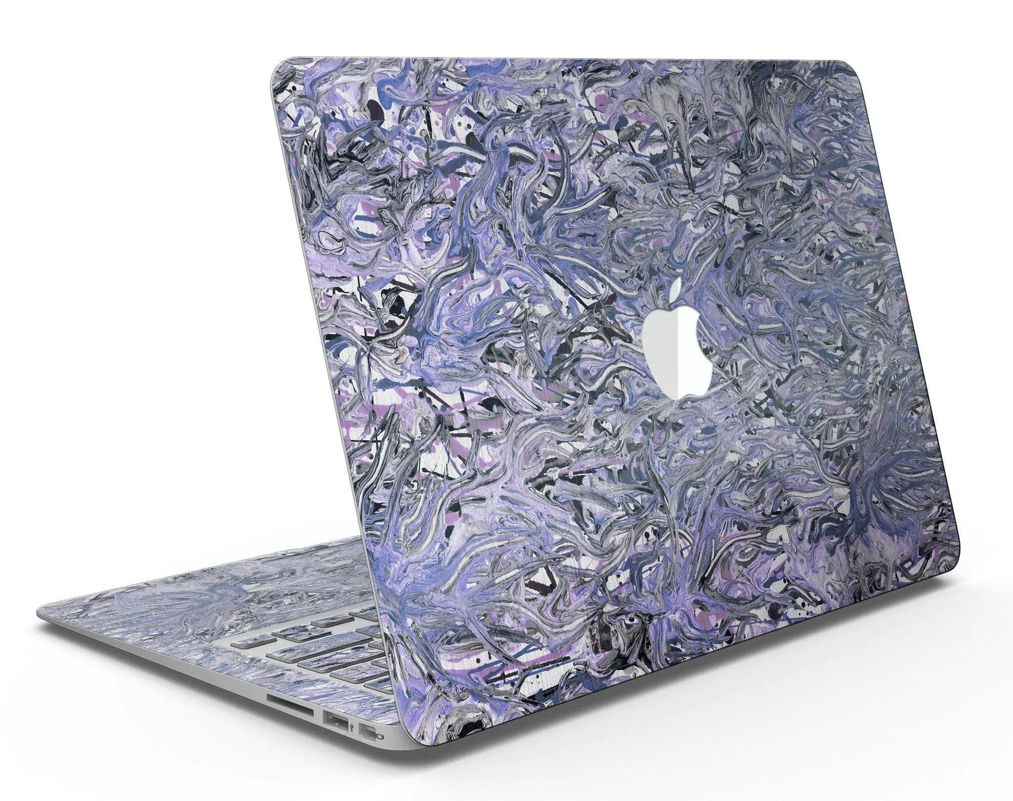 image-Abstract Wet Paint Purples v3 - MacBook Air Skin Kit