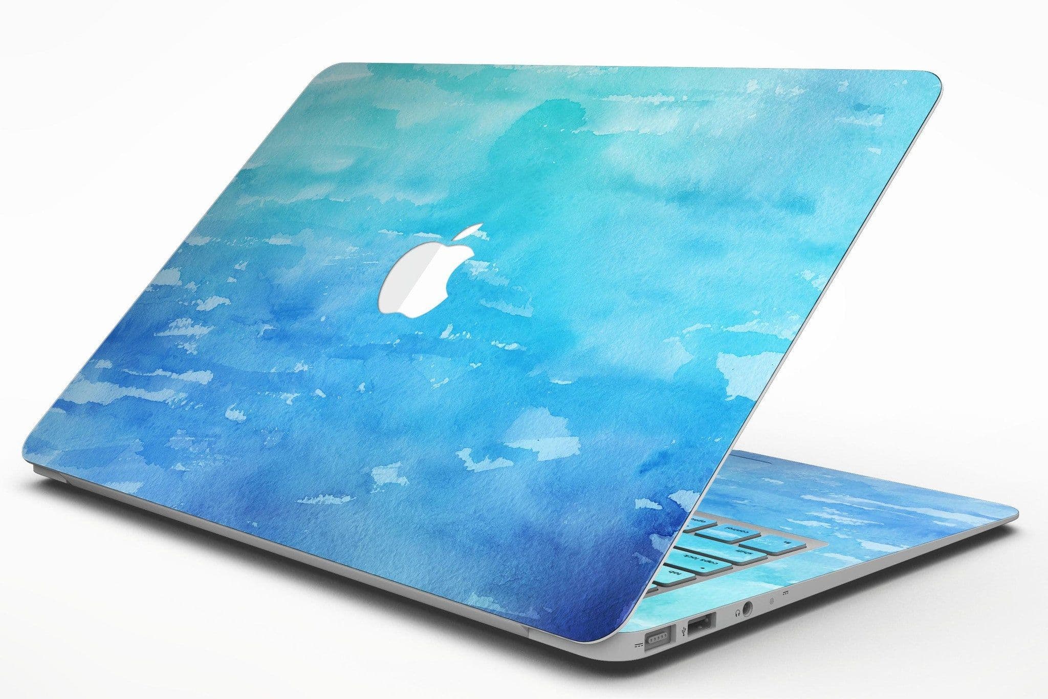 image-Blue 082 Absorbed Watercolor Texture - MacBook Air Skin Kit