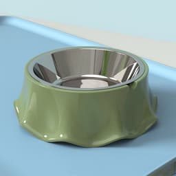 image-Pet Cat Dog Bowl For Food And Water, Stainless Steel Pet Feeding Bowl, Cat Bowls Non-Slip Stainless Steel Small Cat Food Bowls Durable Non-Skid Insulated Heavy Duty With Rubber Bottom