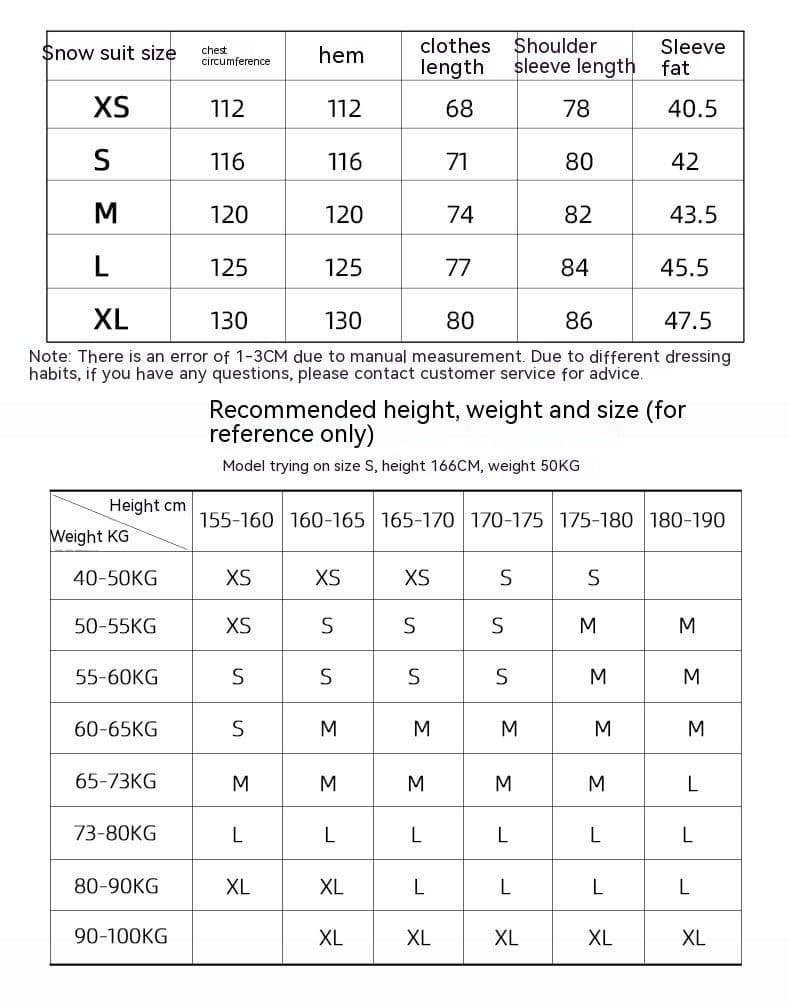image-Ski Suit Men's And Women's Thin Outdoor Windproof Waterproof Veneer Double Plate Ski Suit