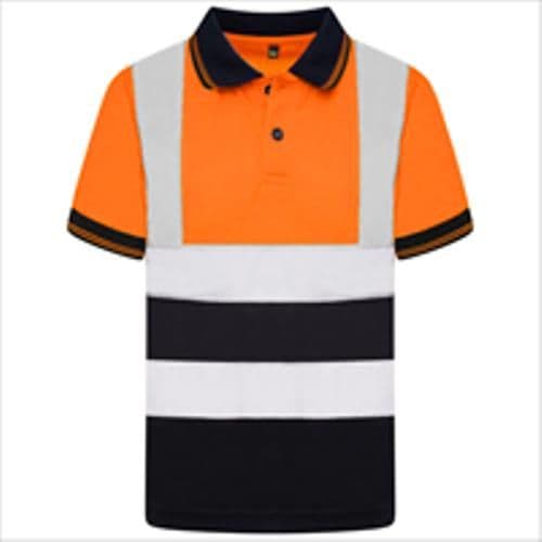 image-Kids Aviator London AV002 Hi Vis S/S Polo Top