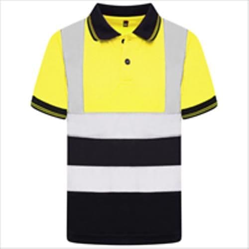 image-Kids Aviator London AV002 Hi Vis S/S Polo Top