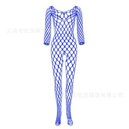 image-Benxi Mesh Fishnet Bodysuit - Fruit Green One Size