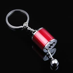 image-Creative Metal Car Key Chain - Turbo Gear Design