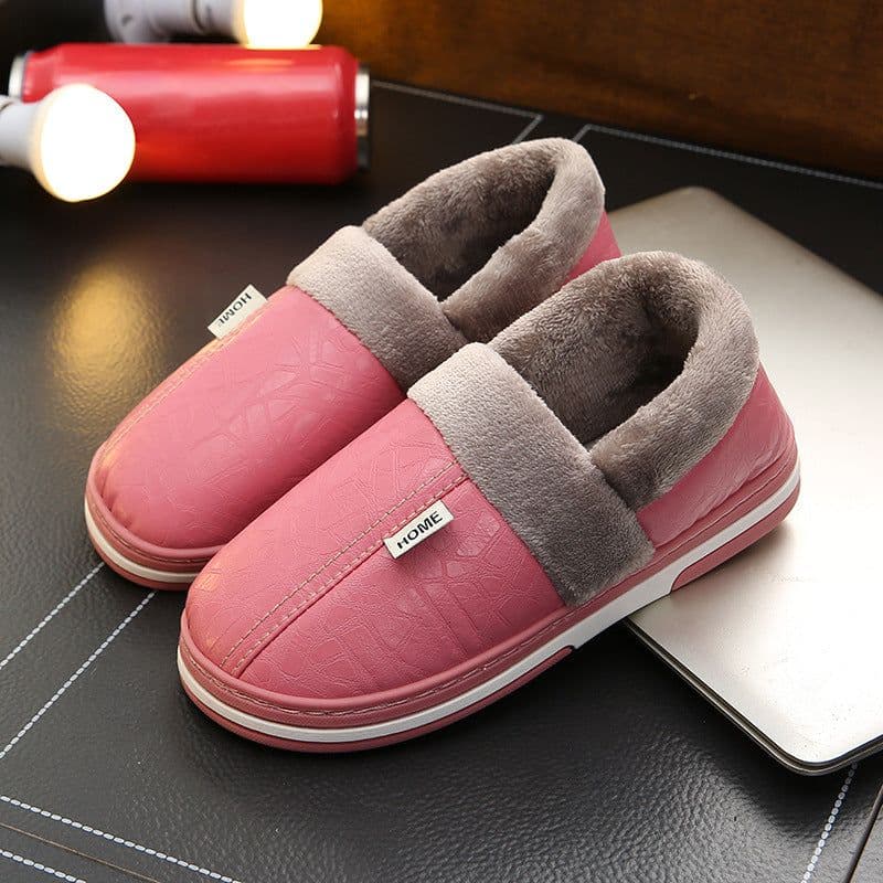 image-Cotton Slippers - Navy Blue Small Size