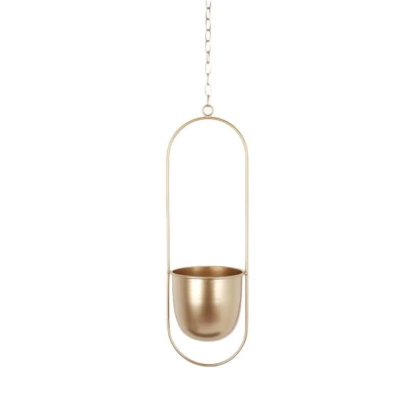 image-Creative hanging Nordic iron flower pot hanging metal craft green radish succulent decorative hanging basket pot factory wholesale