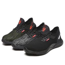 image-Manufacturers summer breathable new labor protection shoes men's steel toe safety protection shoes anti-smashing anti-puncture anti-slip work shoes