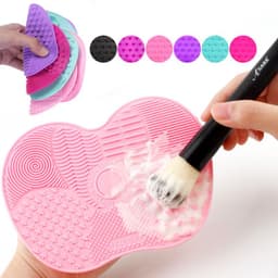image-silicone scrub pad beauty brush cleaning pad