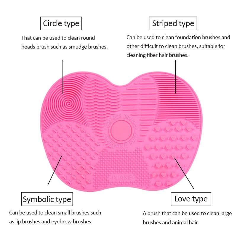 image-silicone scrub pad beauty brush cleaning pad