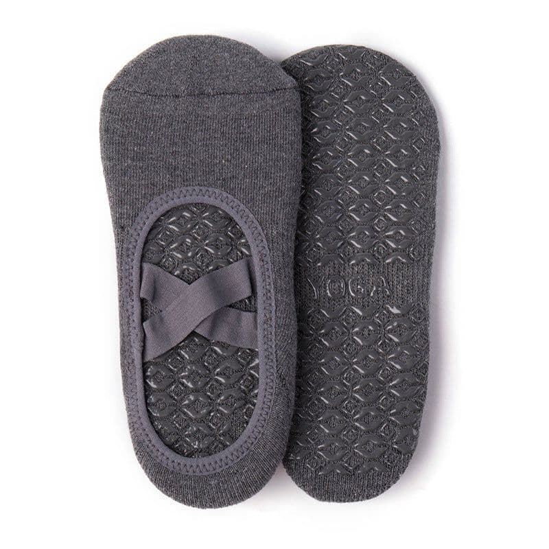 image-Women's Yoga Socks Non-Slip Cotton Short