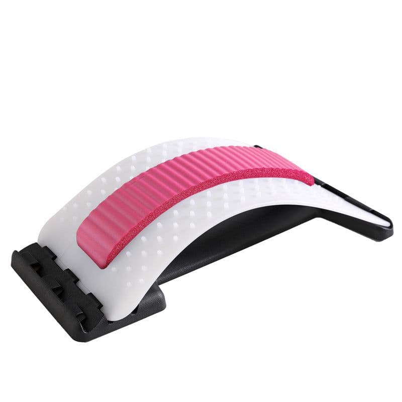 image-Lydia Becky 3-Gear Waist Massager - Acupuncture White Lumbar Back Stretcher
