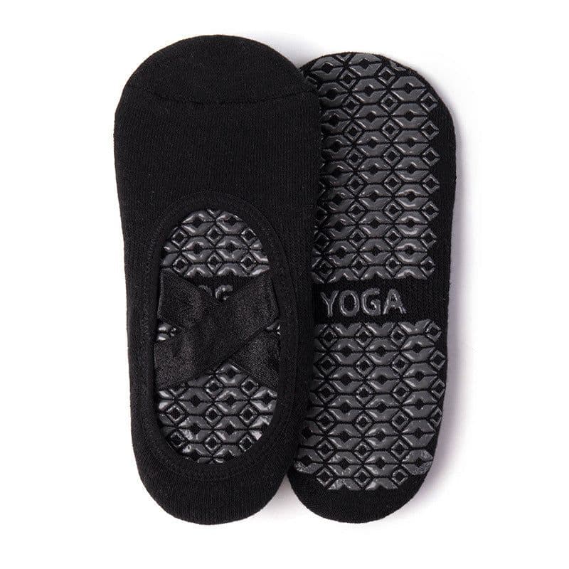 image-Women's Yoga Socks Non-Slip Cotton Short