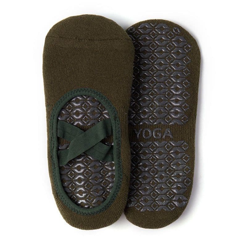 image-Women's Yoga Socks Non-Slip Cotton Short