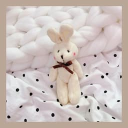 image-Tengyi Youpin 11cm Plush Pendant Doll Keychain Black Ear Puppy