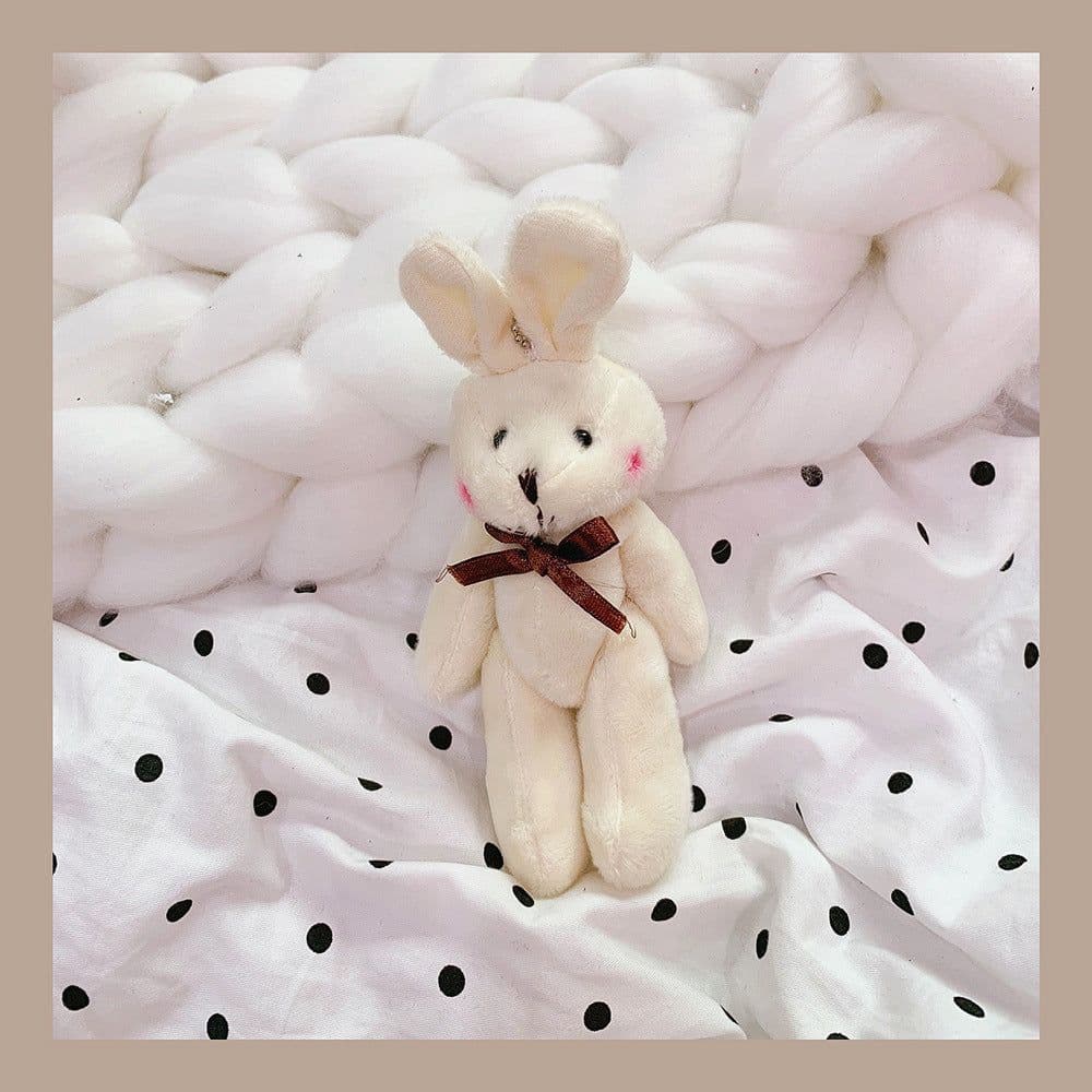 image-Tengyi Youpin 11cm Plush Pendant Doll Keychain Black Ear Puppy