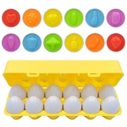 image-Cross-border special for smart egg pairing twisted egg recognition color children's educational early education assembled toy simulation egg box