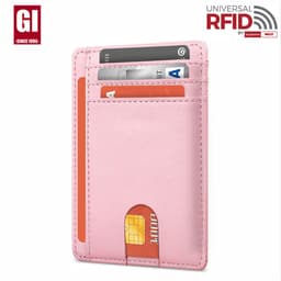 image-Genuine Leather RFID Card Holder - Black 8 Slot