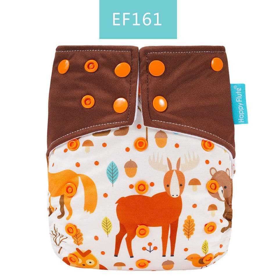 image-Happyflute Cloth Diaper - Waterproof, Anti-Leakage, One Size Fits All