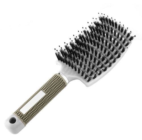 image-Bristle Hair Brush - Detangler Massage Comb