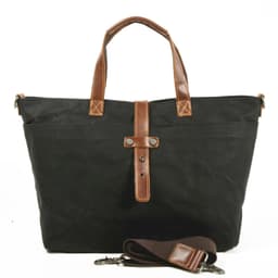 image-MUCHUAN Canvas Tote Bag - Army Green Retro