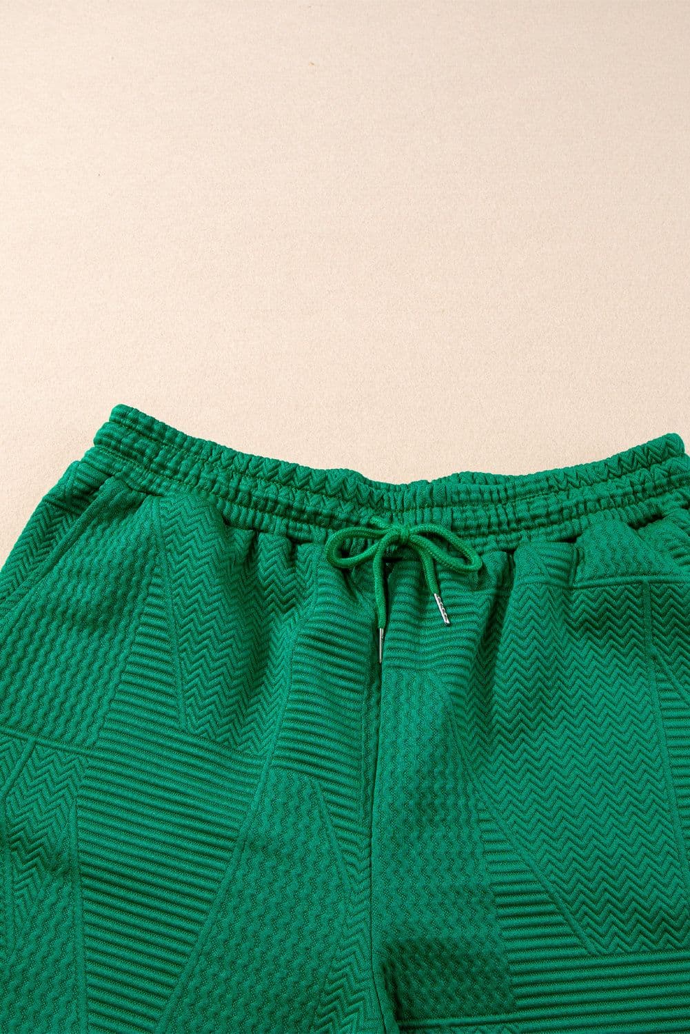 image-Skobeloff Textured Ruffle Split Top & Shorts Set