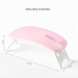 image-Manzilin LED Nail Art Dryer Portable Phototherapy Machine - White 58*38*29cm