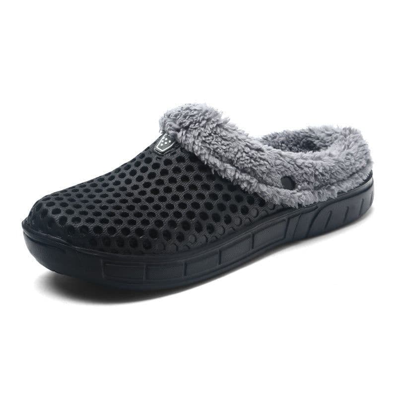 image-Winter Velvet Slippers - Rose Red Thick Sole, Unisex, Cozy, Flat Heel