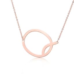 image-Fabulous Rose Gold Plated Stainless Steel Initial Letter Pendant Necklace