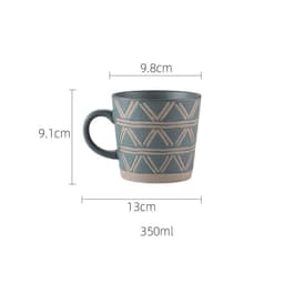 image-Stoneware Mug Coffee Cup Couple Water Cup