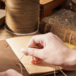 image-Handmade Cowhide Sketchbook - Genuine Leather Notepad Diary Gift Ready Stock