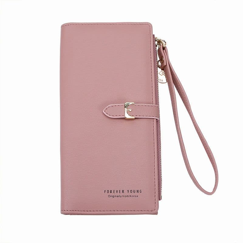 image-Women's Wallet Korean Style - PU Leather Solid Color