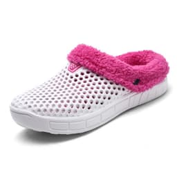 image-Winter Velvet Slippers - Rose Red Thick Sole, Unisex, Cozy, Flat Heel