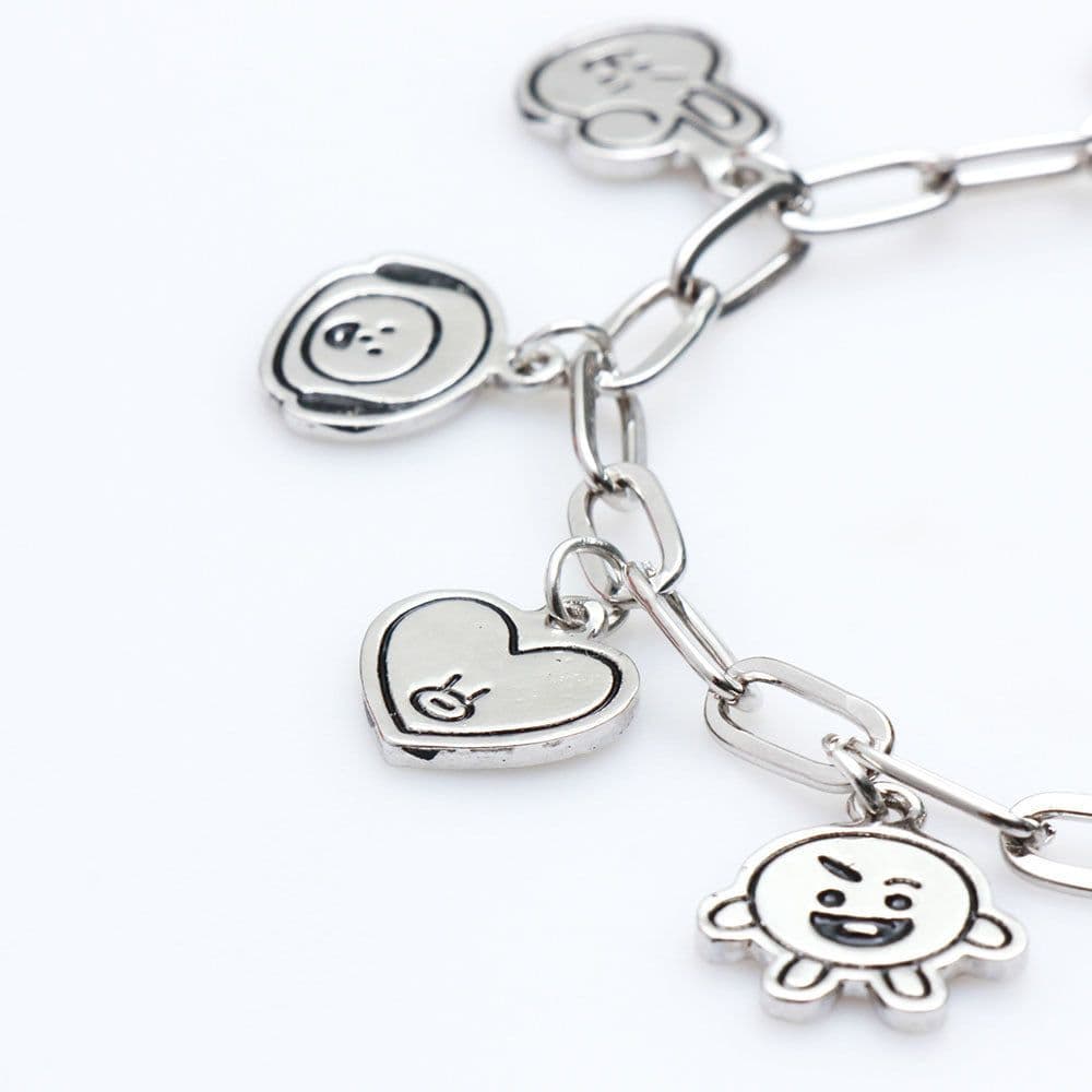 image-Hallyu bracelet BTS official same cartoon bracelet bracelet new simple fashion men's and women's jewelry