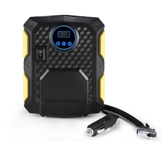 image-Digital Tire Inflator - DC 12 Volt Car Portable Air Compressor