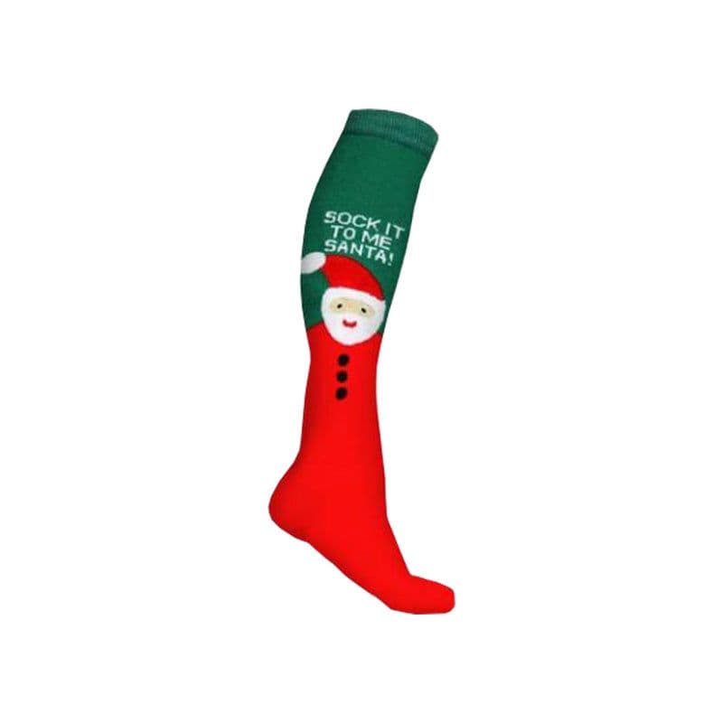 image-Ya Shi Rui Cactus Christmas Socks - Tall L/XL