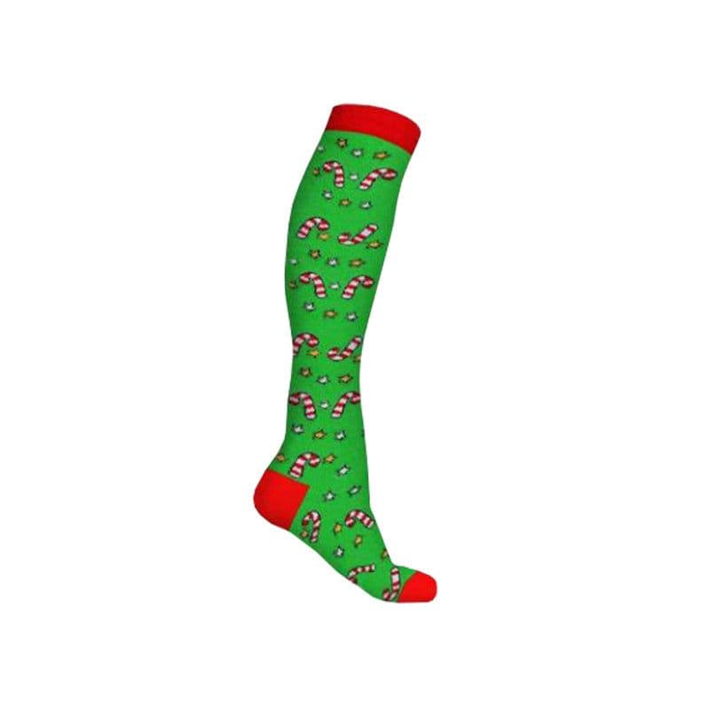 image-Ya Shi Rui Cactus Christmas Socks - Tall L/XL