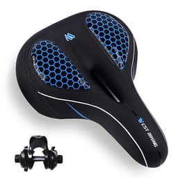 image-Bicycle taillight cushion big fat head saddle mountain bike saddle saddle hollow seat silicone thickened soft and comfortable