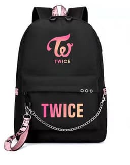 image-BLACKPINK Park Chae-young, LISA, Kim Ji-soo, the same starry sky backpack, school bag, backpack, Korean version, USB