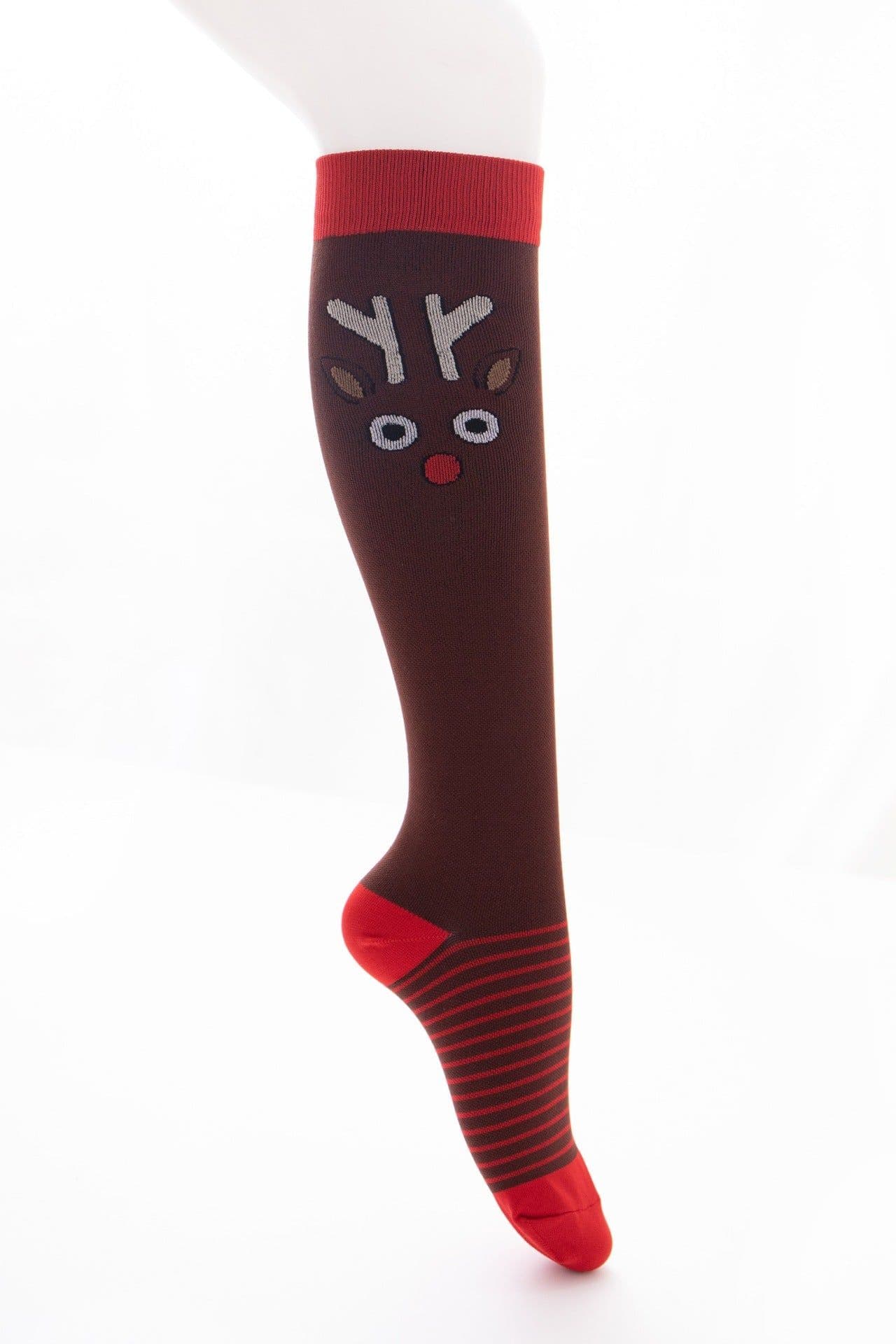 image-Ya Shi Rui Cactus Christmas Socks - Tall L/XL
