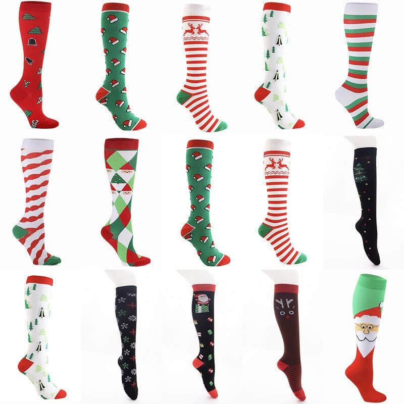 image-Ya Shi Rui Cactus Christmas Socks - Tall L/XL