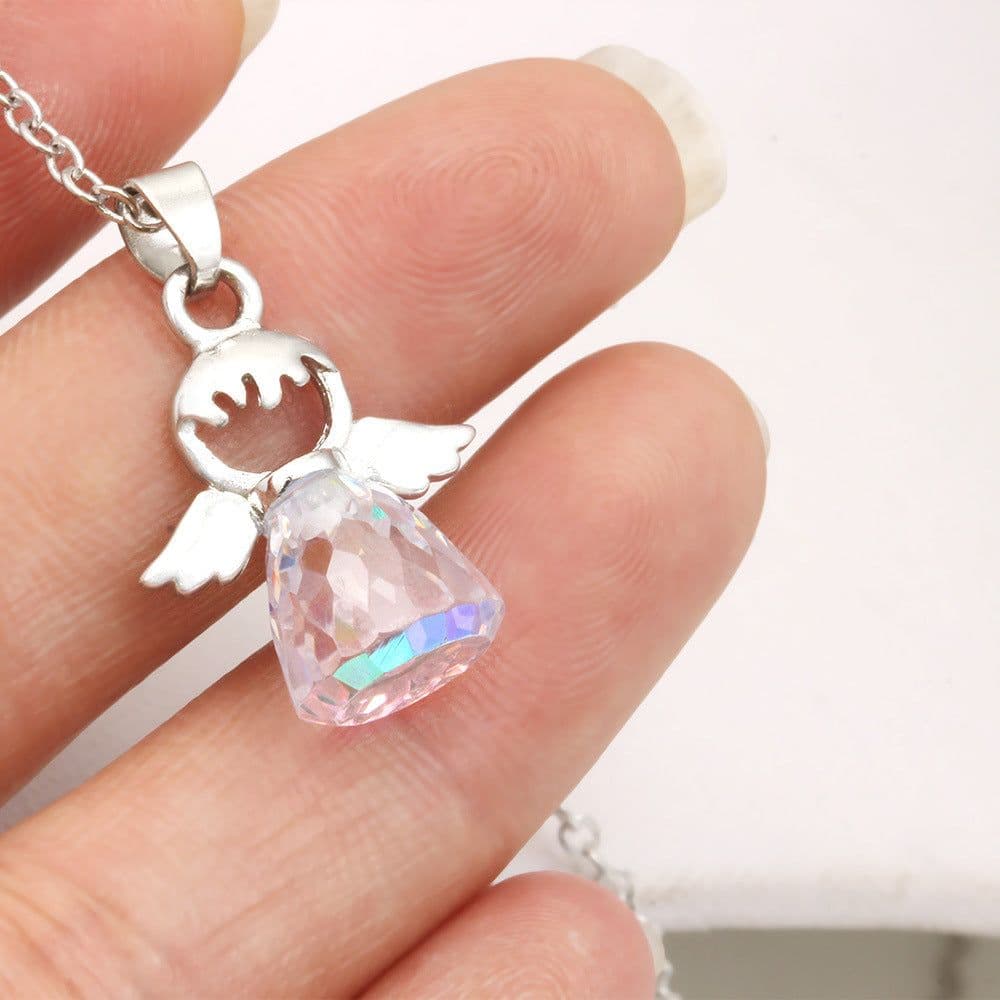 image-Crystal Little Angel Women's Necklace