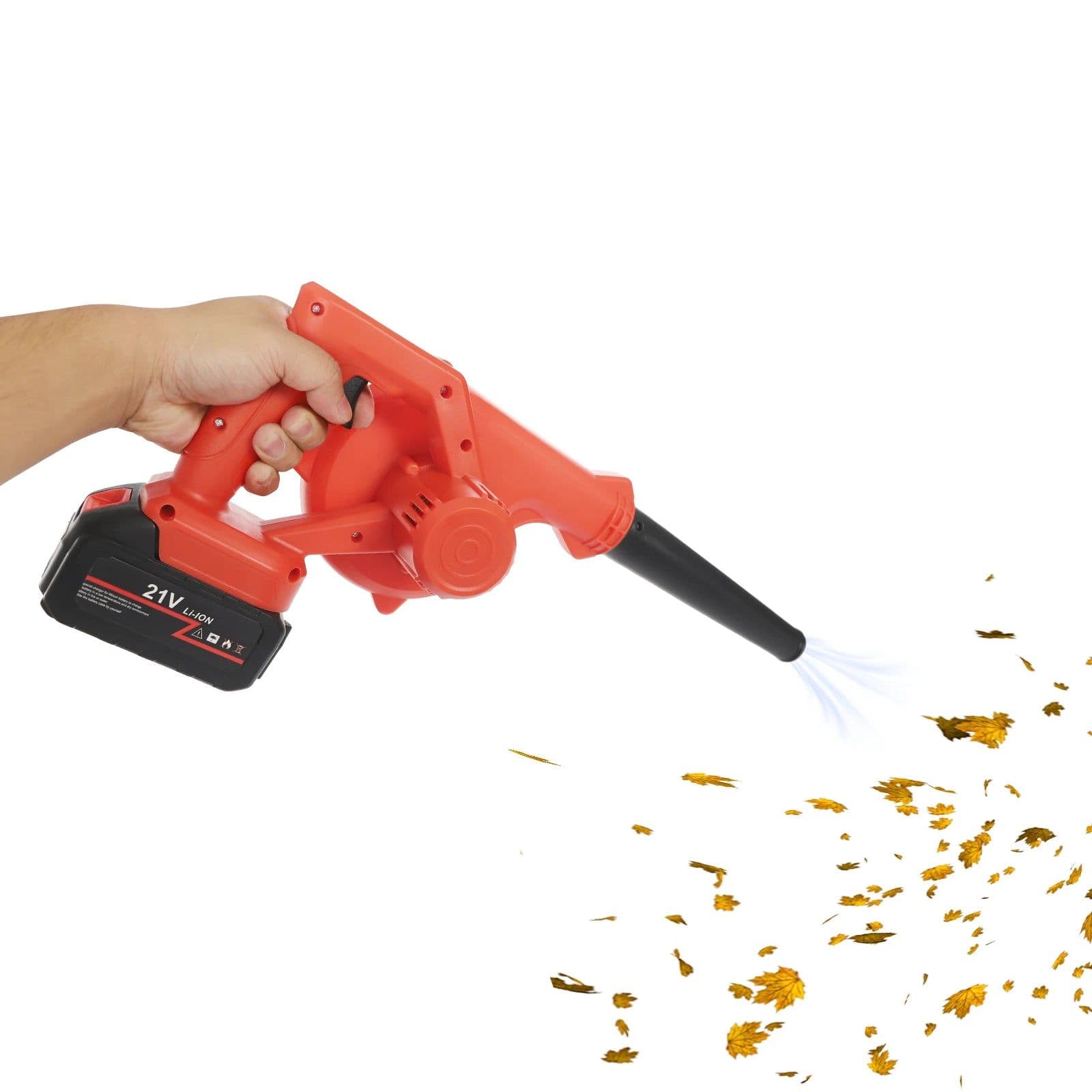 image-800W Cordless Electric Leaf Blower with Battery