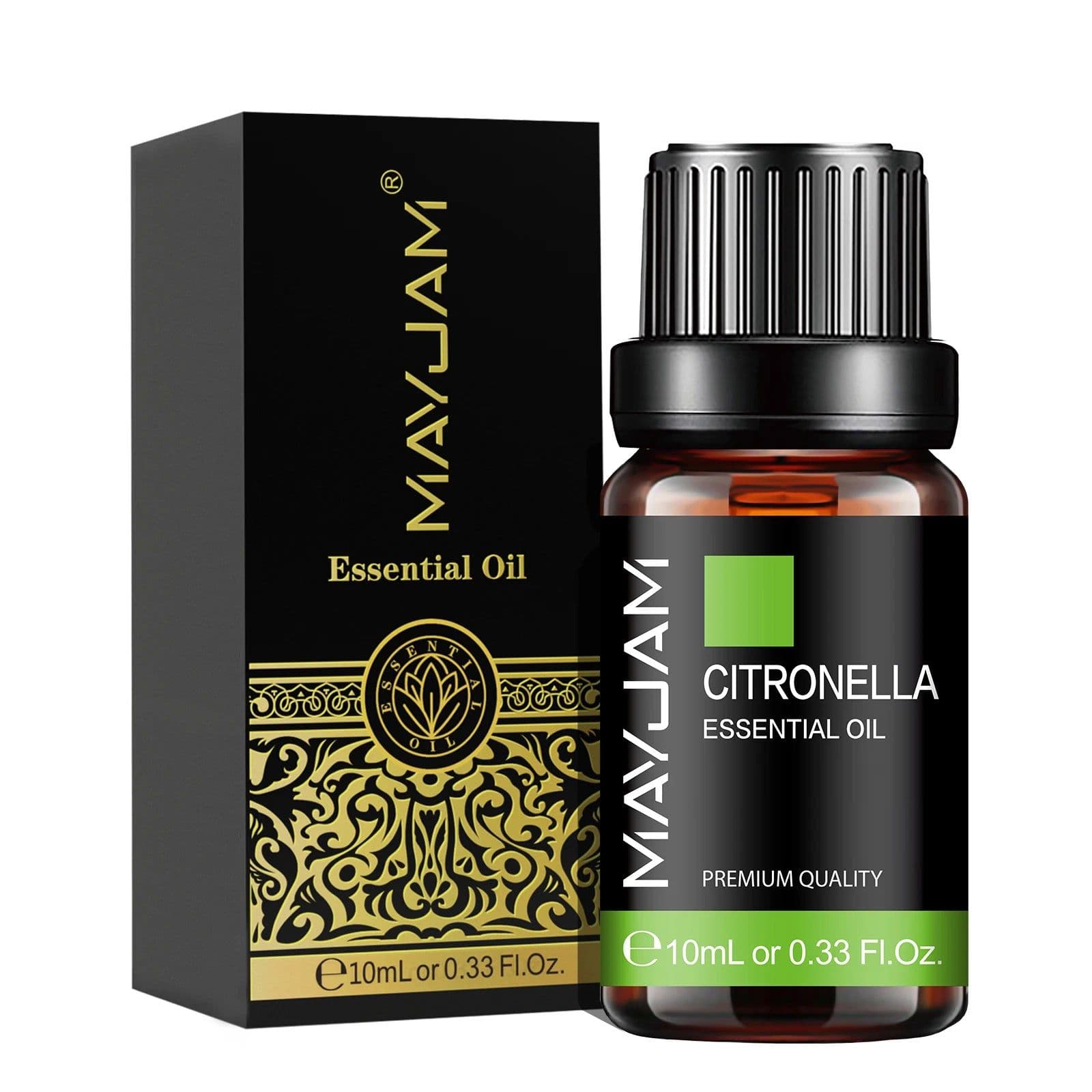 image-MAYJAM 10ML Essential Oil Lavender Jasmine Eucalyptus Vanilla Sandalwood Bergamot Rosemary Citronella Cinnamon Fragrance Oil